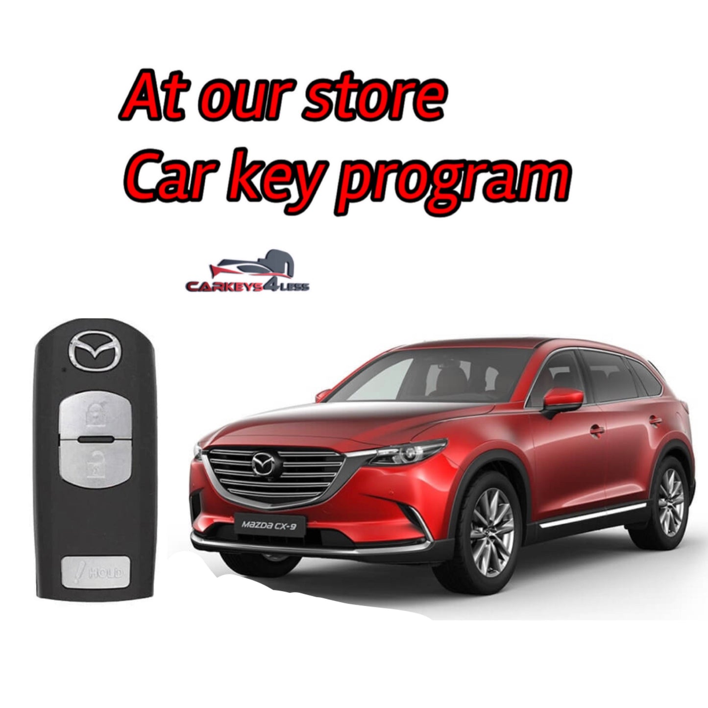 At our store an oem refurbished car key replacement for mazda
