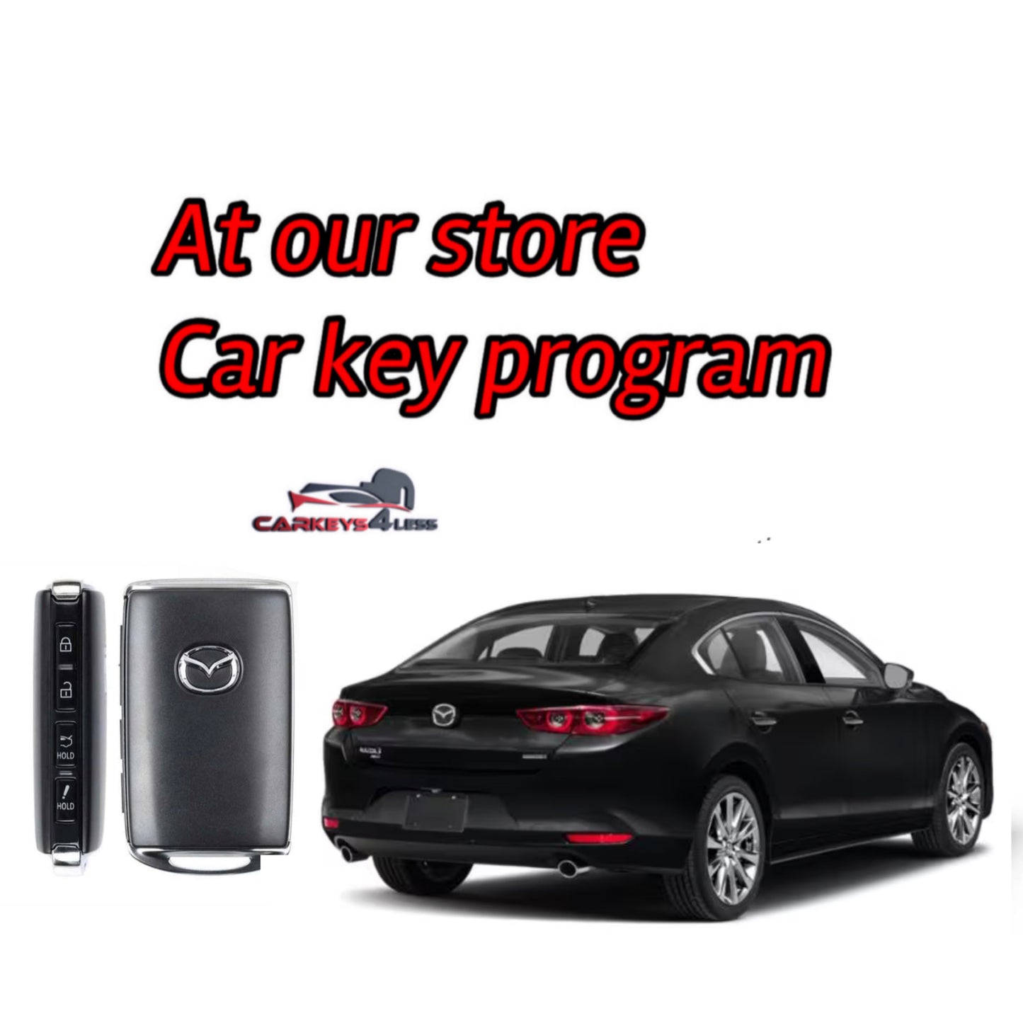 At our store an oem refurbished car key replacement for mazda