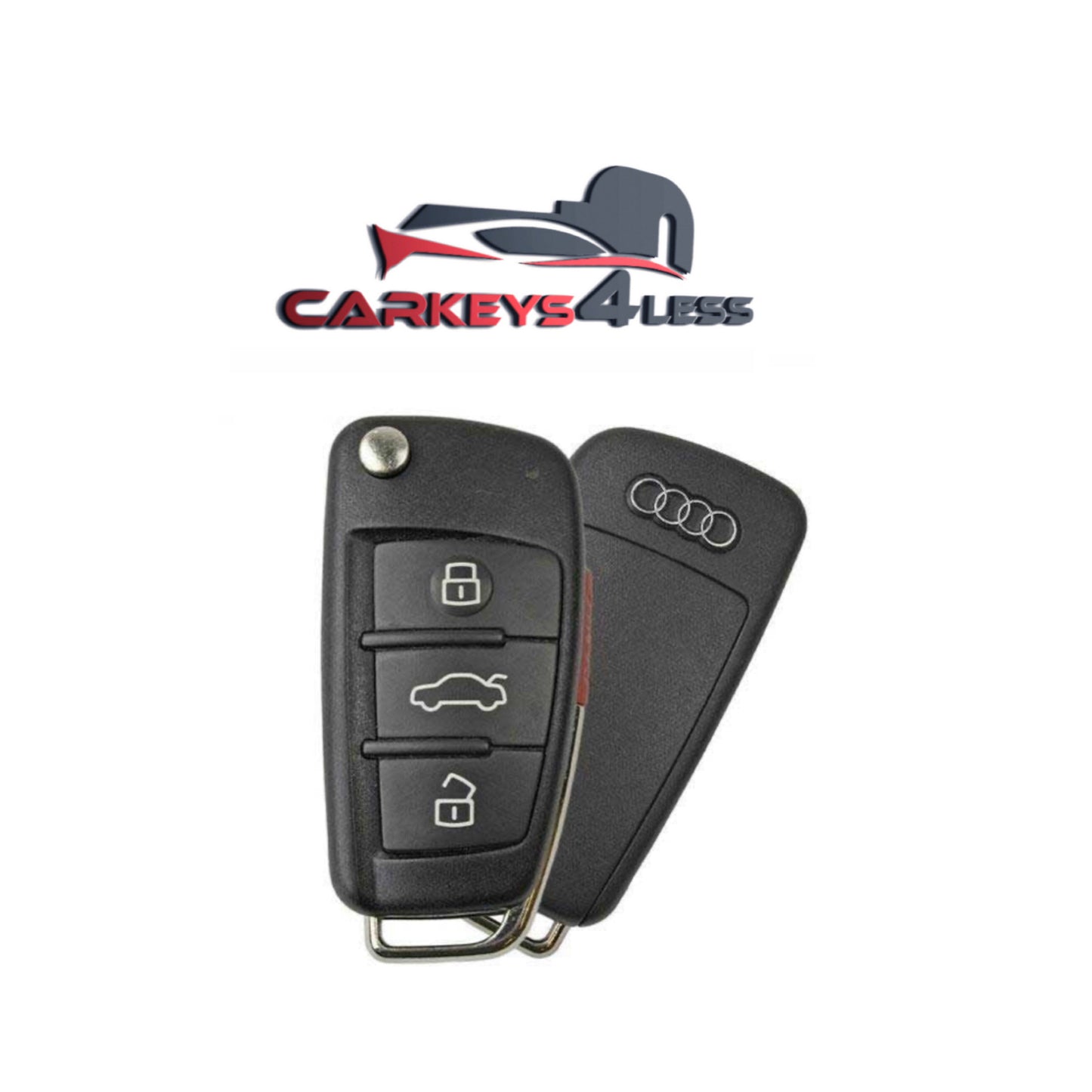 2006-2010 Audi / 4-knoppie afstandbeheer Flip Key / PN: 8E0-837-220-R / MYT4073A / 315MHz (OEM Refurb)