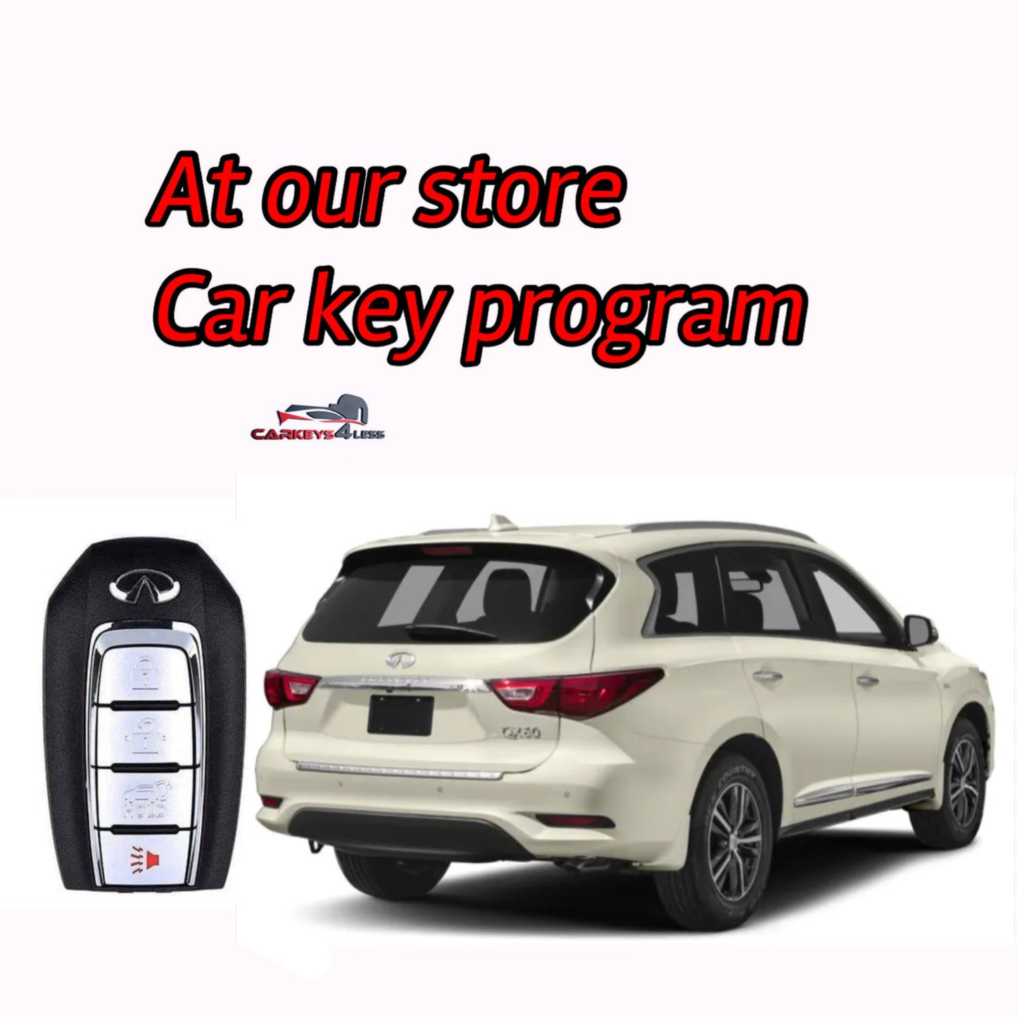 At our store an oem refurbished infinity car key replacement