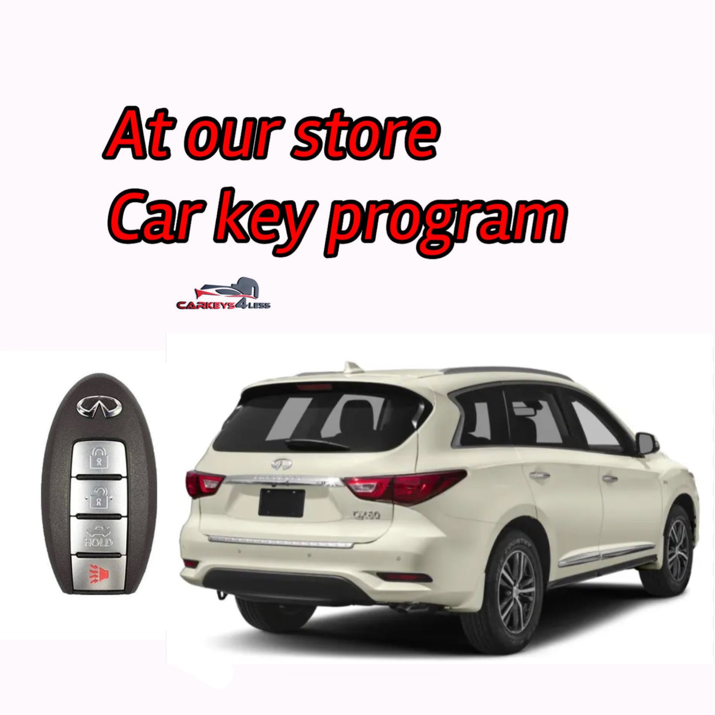 At our store an oem refurbished infinity car key replacement