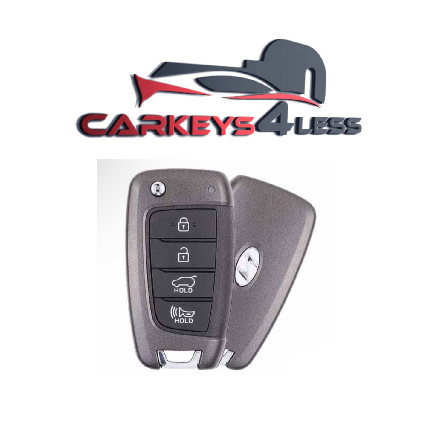 2018-2020 Hyundai Santa Fe / 4-Button Flip Safoa / KK12 / PN: 95430-S2100 / TQ8-RKE-4F39 (433 Mhz) (OEM Nsakrae)