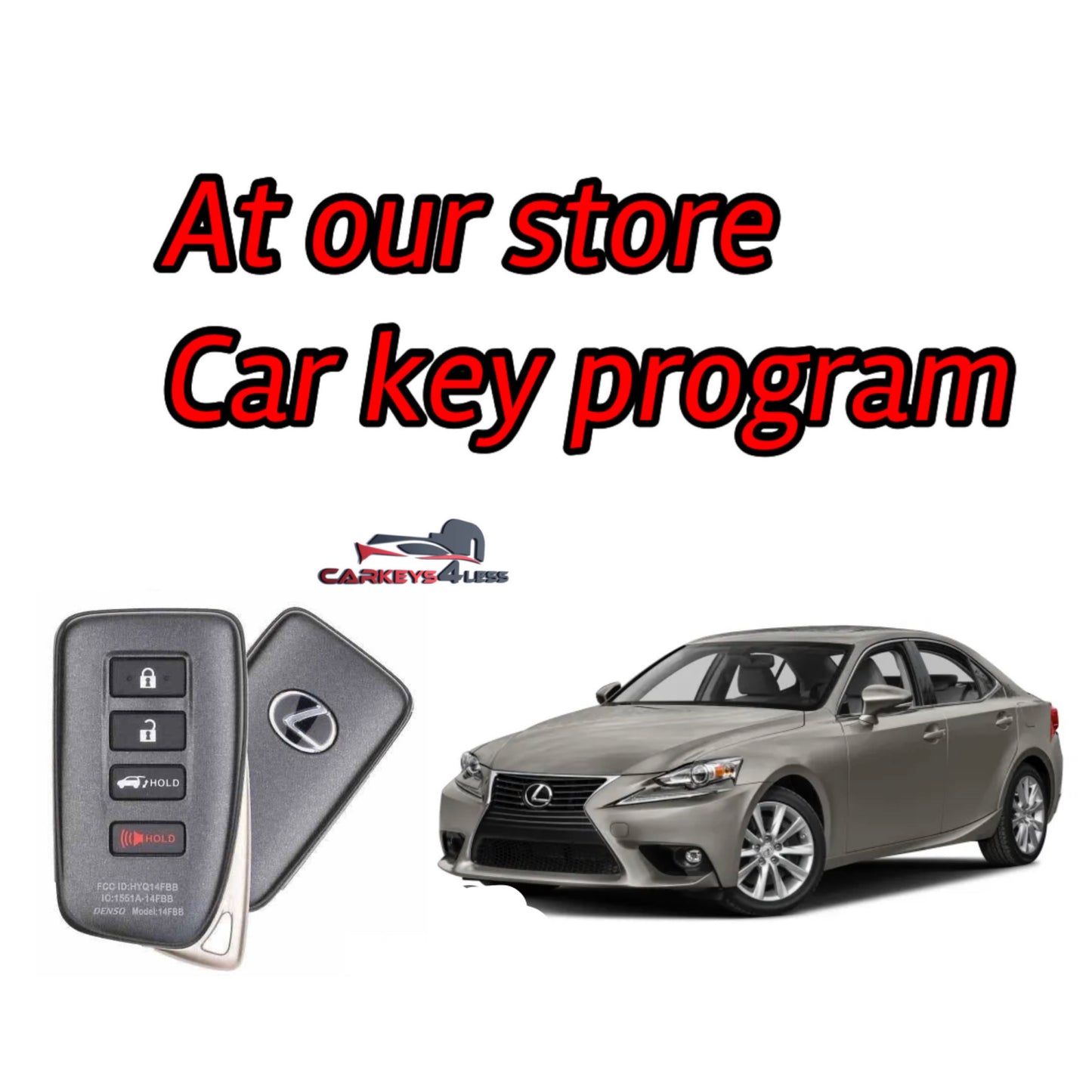 At our store an oem refurbished car key replacement for lexus