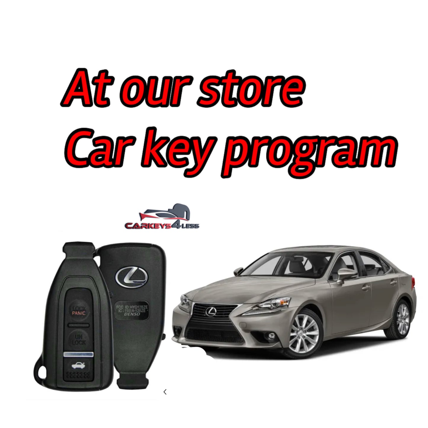 At our store a new oem car key replacement for lexus