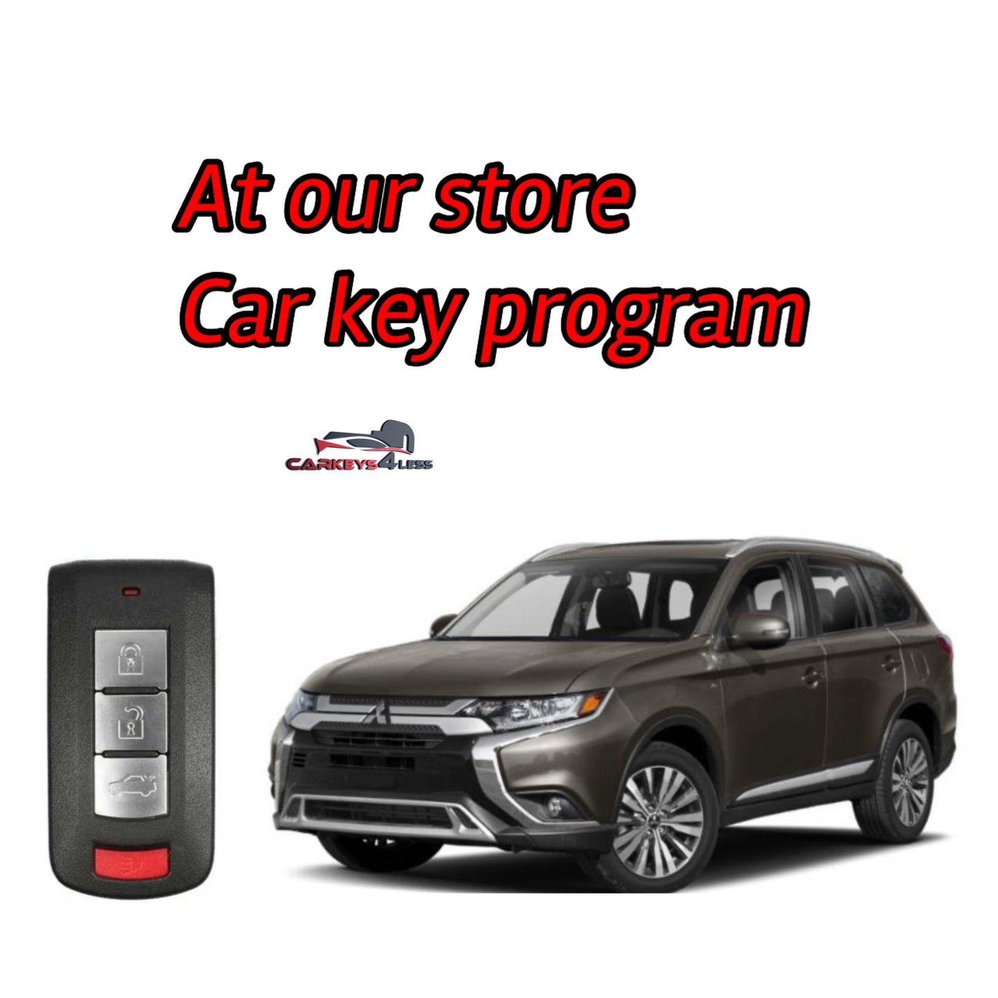 At our store Mitsubishi car key replacement