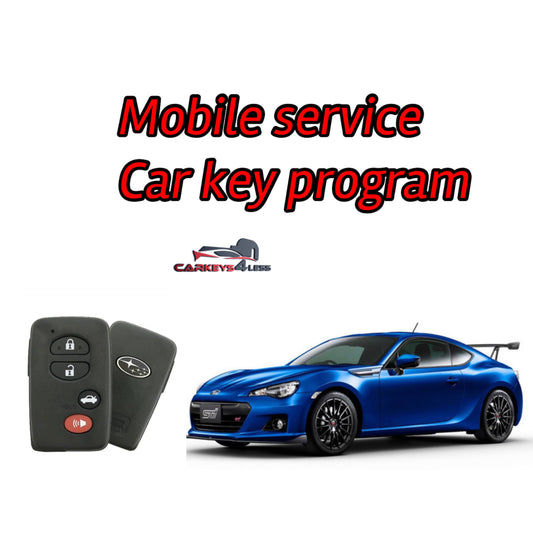 Mobile service for oem refurbished subaru car key replacement