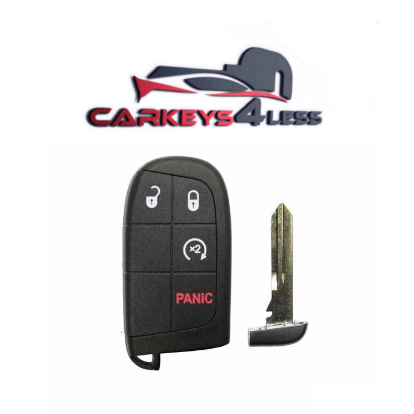 2011-2020 Dodge Chrysler / 4-Button Smart Safoa / PN: 68066350 A.D. / M3N-40821302 (oem san yɛ foforo))