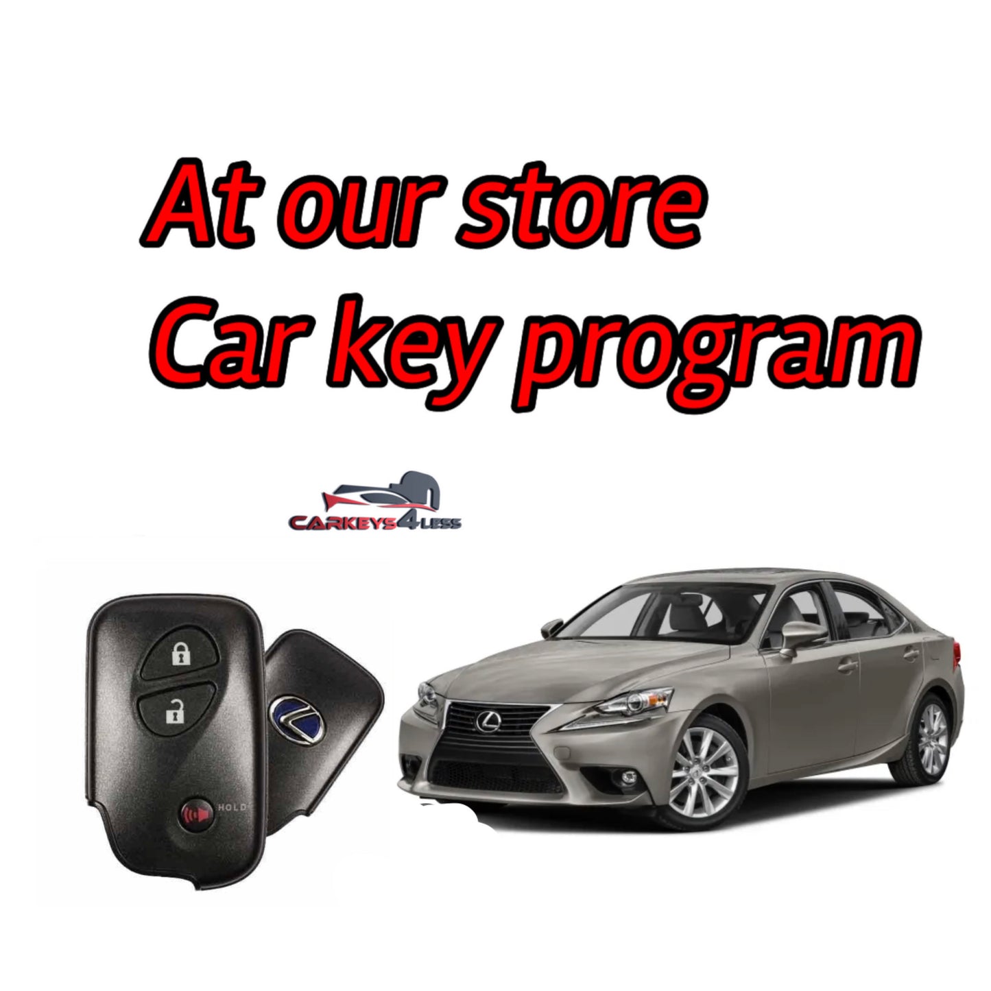 At our store an oem refurbished car key replacement for lexus