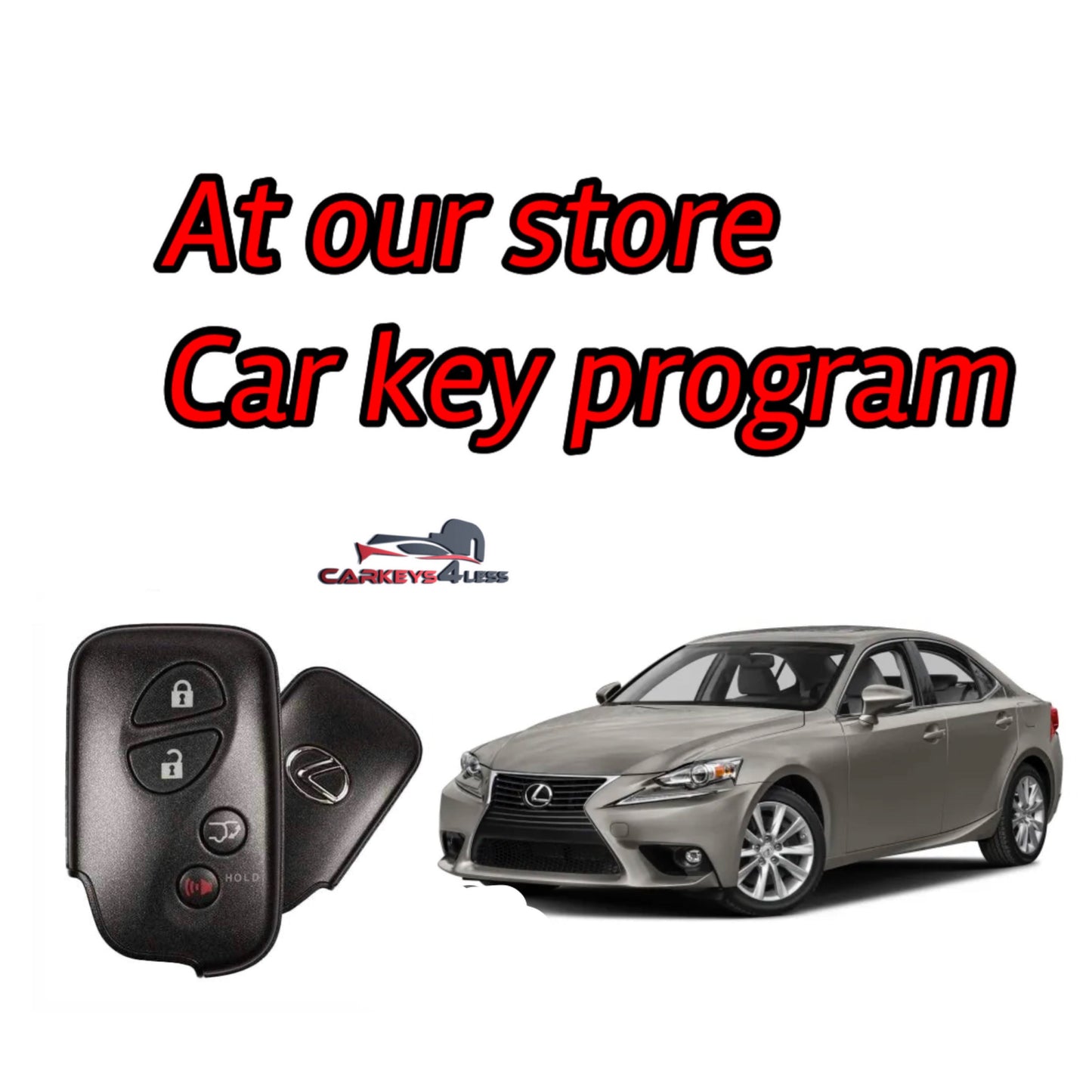 At our store an oem refurbished car key replacement for lexus