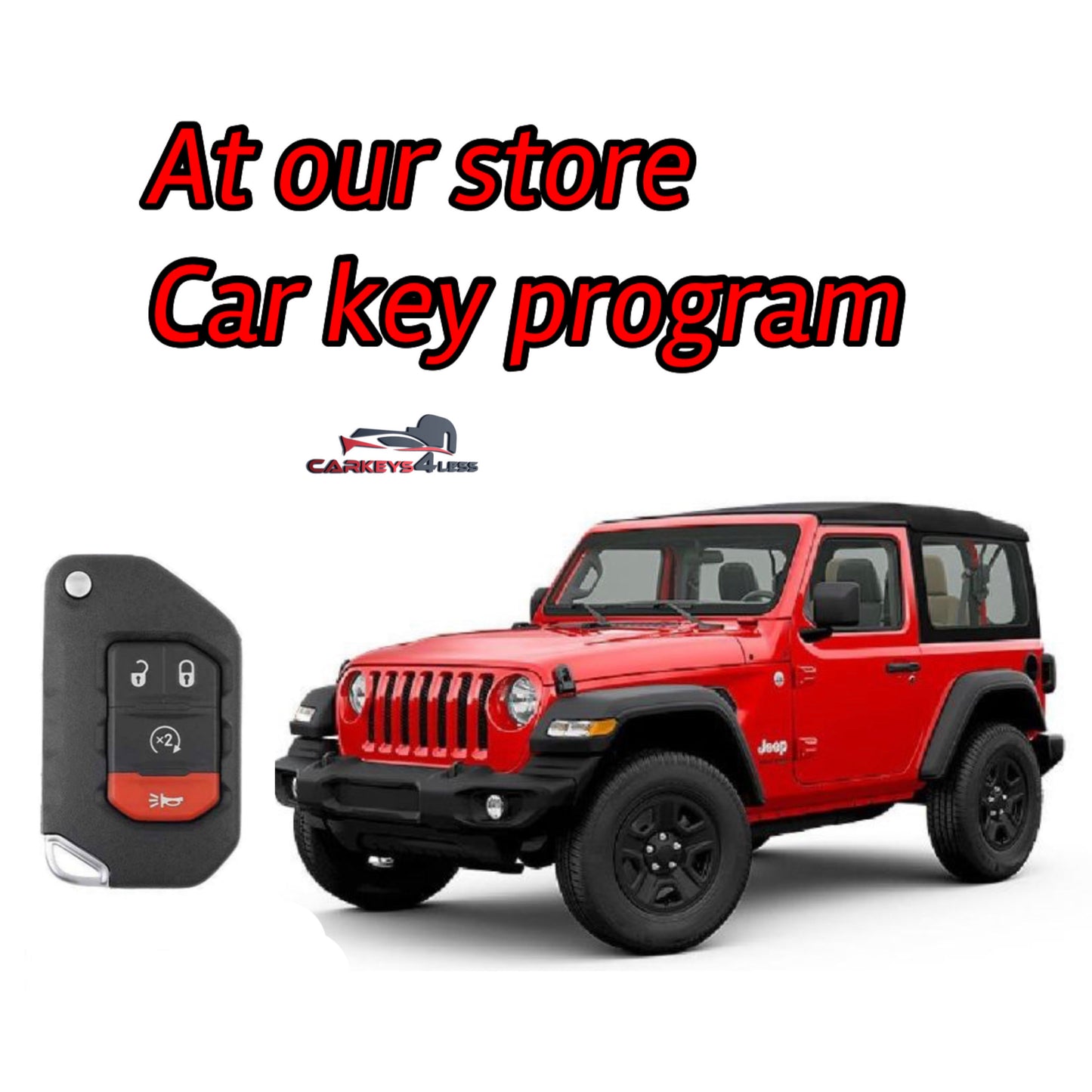 At our store aftermarket car key replacement for jeep