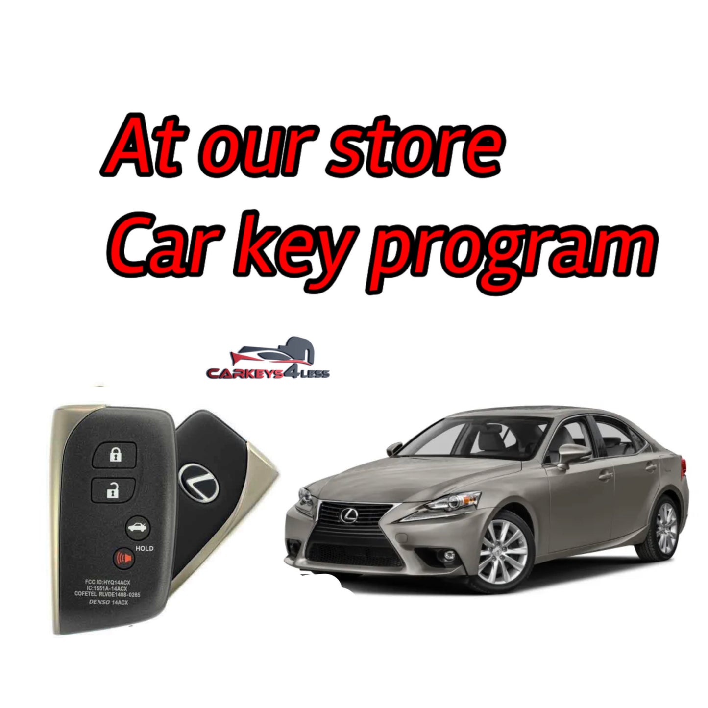 At our store an oem refurbished car key replacement for lexus