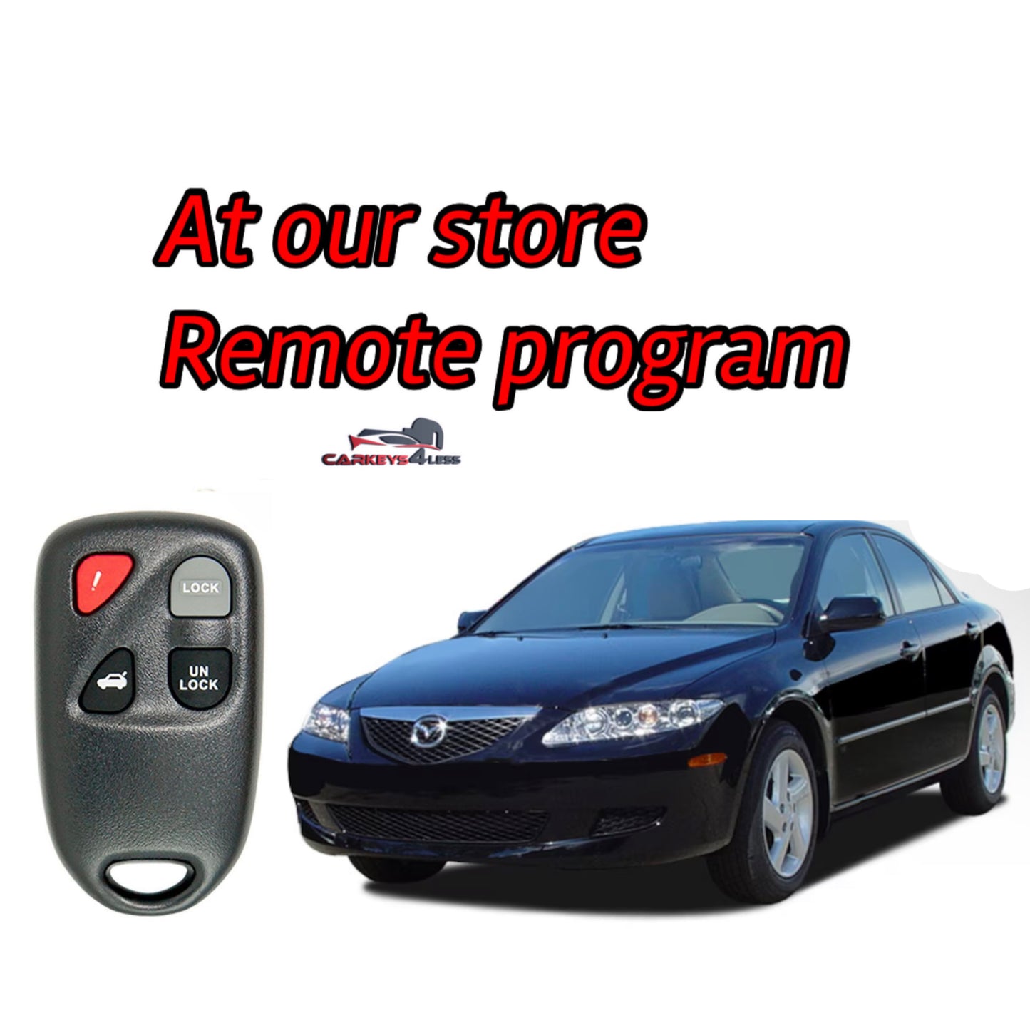 At our store an aftermarket remote replacement for mazda