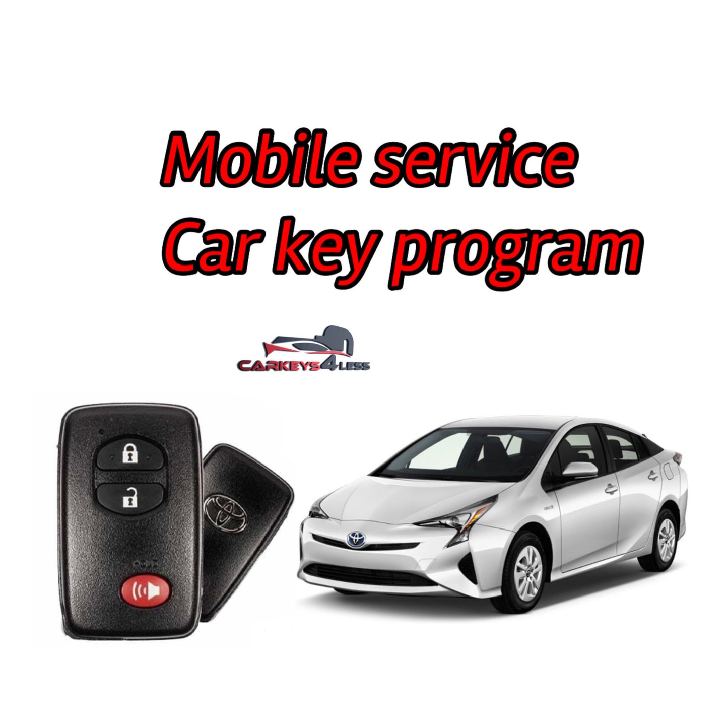 Mobile service for oem refurbished toyota car key replacement