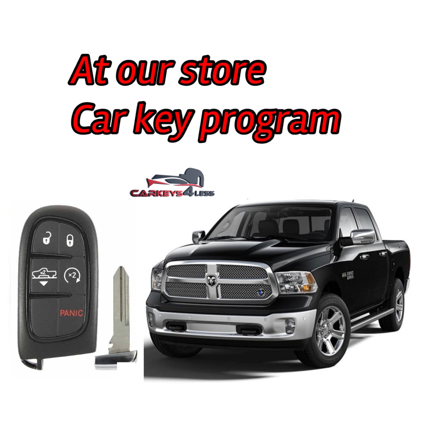 At our store aftermarket car key replacement for dodge