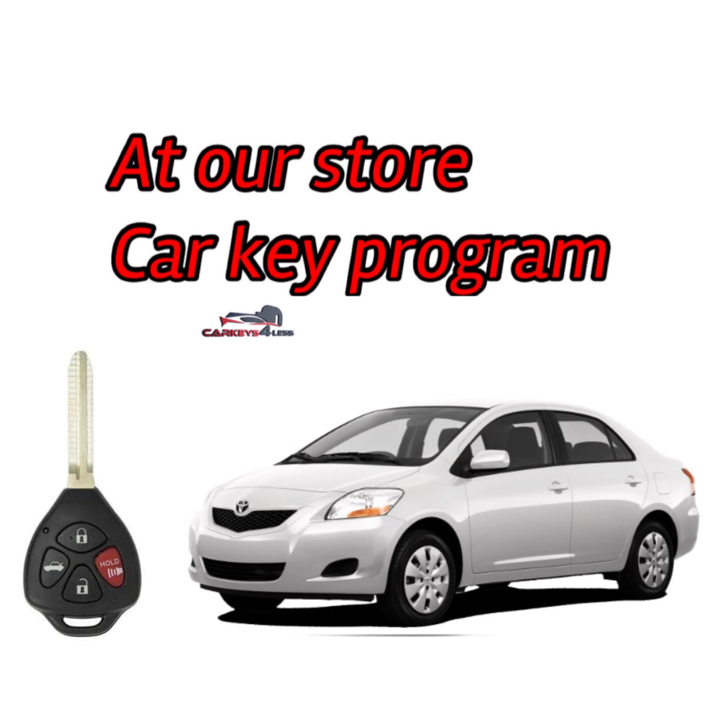 At our store aftermarket car key replacement for Toyota