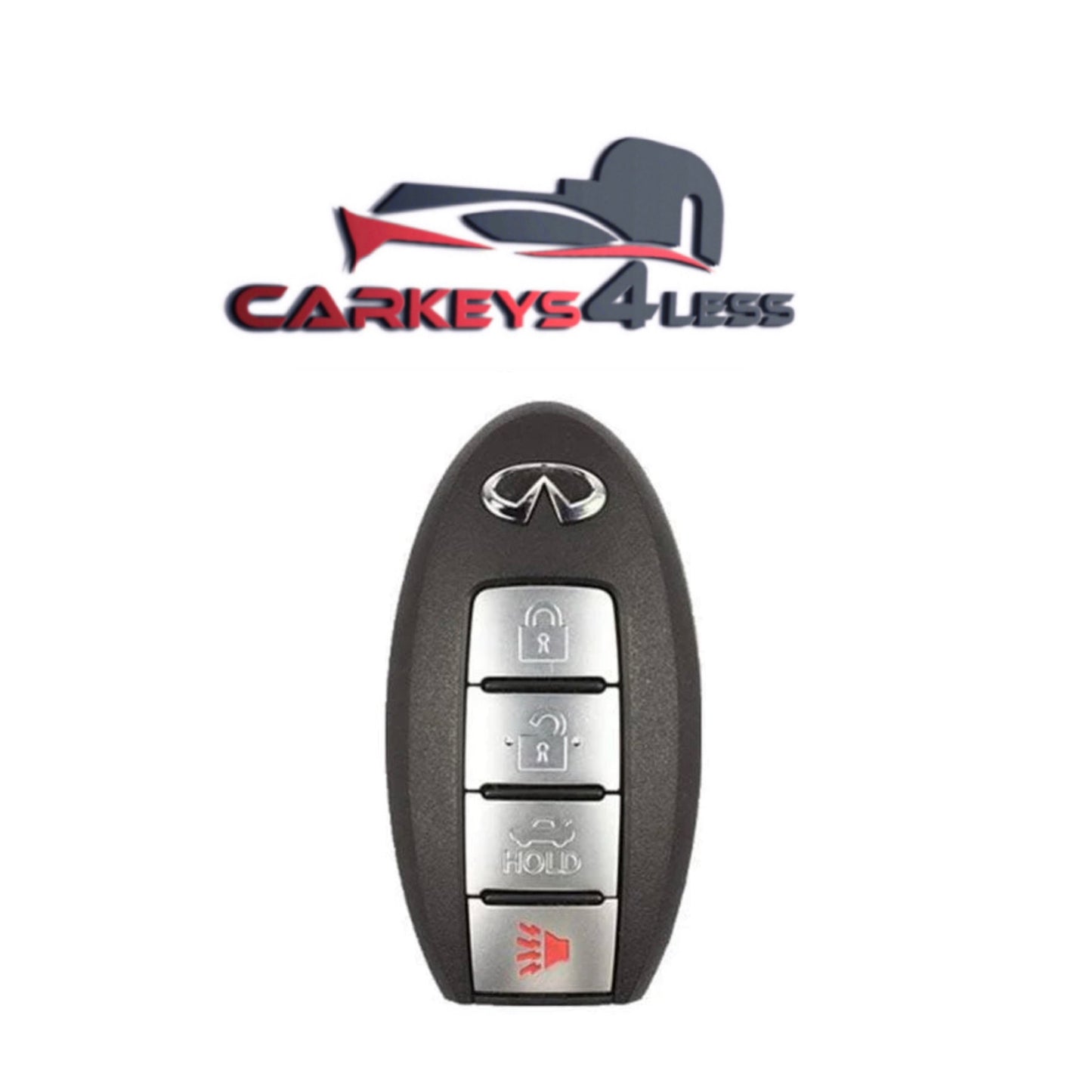 2007-2014 Infiniti G35 / G37 / G25 / Q60 / 4-knoppie slimsleutel / PN: 285E3-JK65A / KR55WK48903 (OEM Refurb)