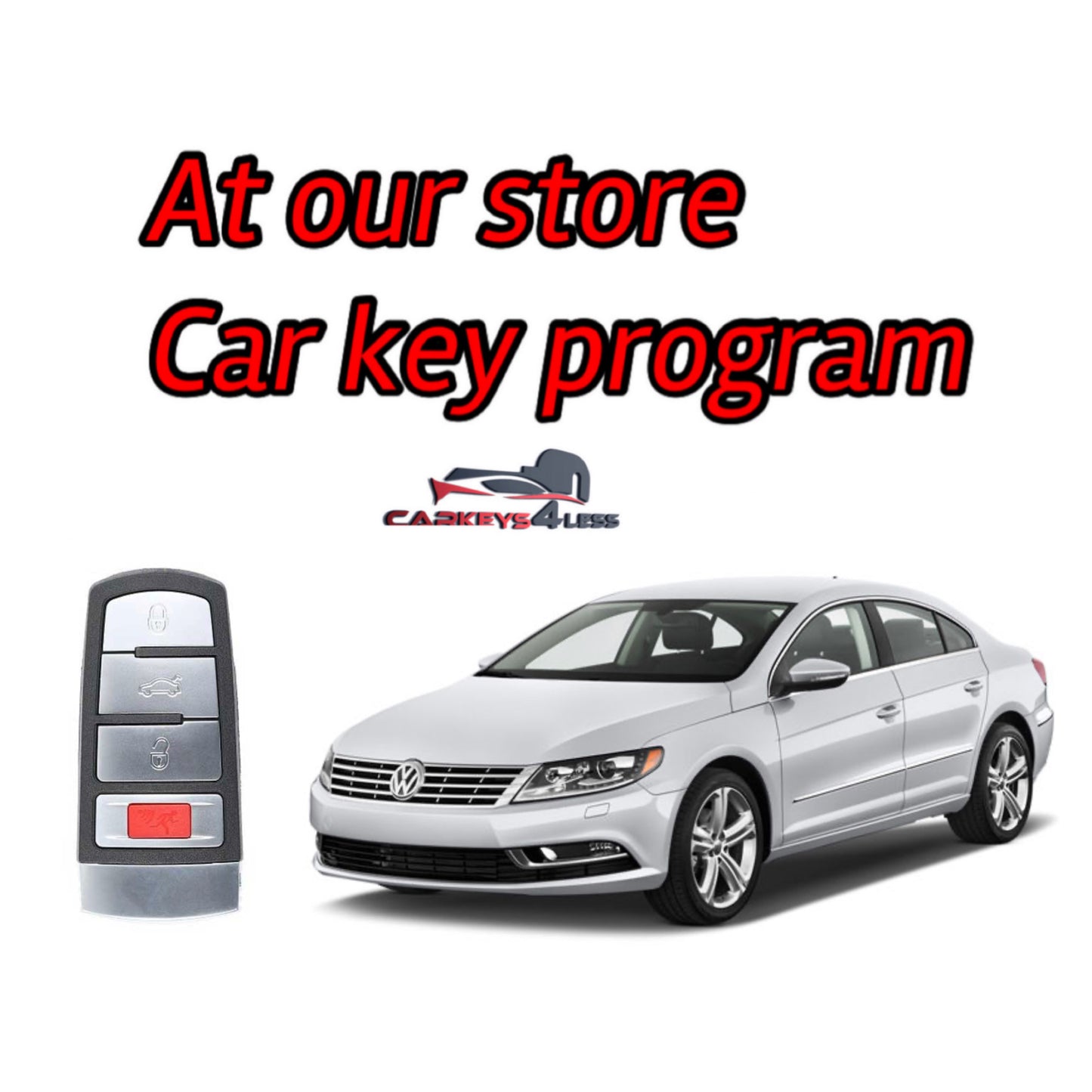 At our store aftermarket car key replacement for vw