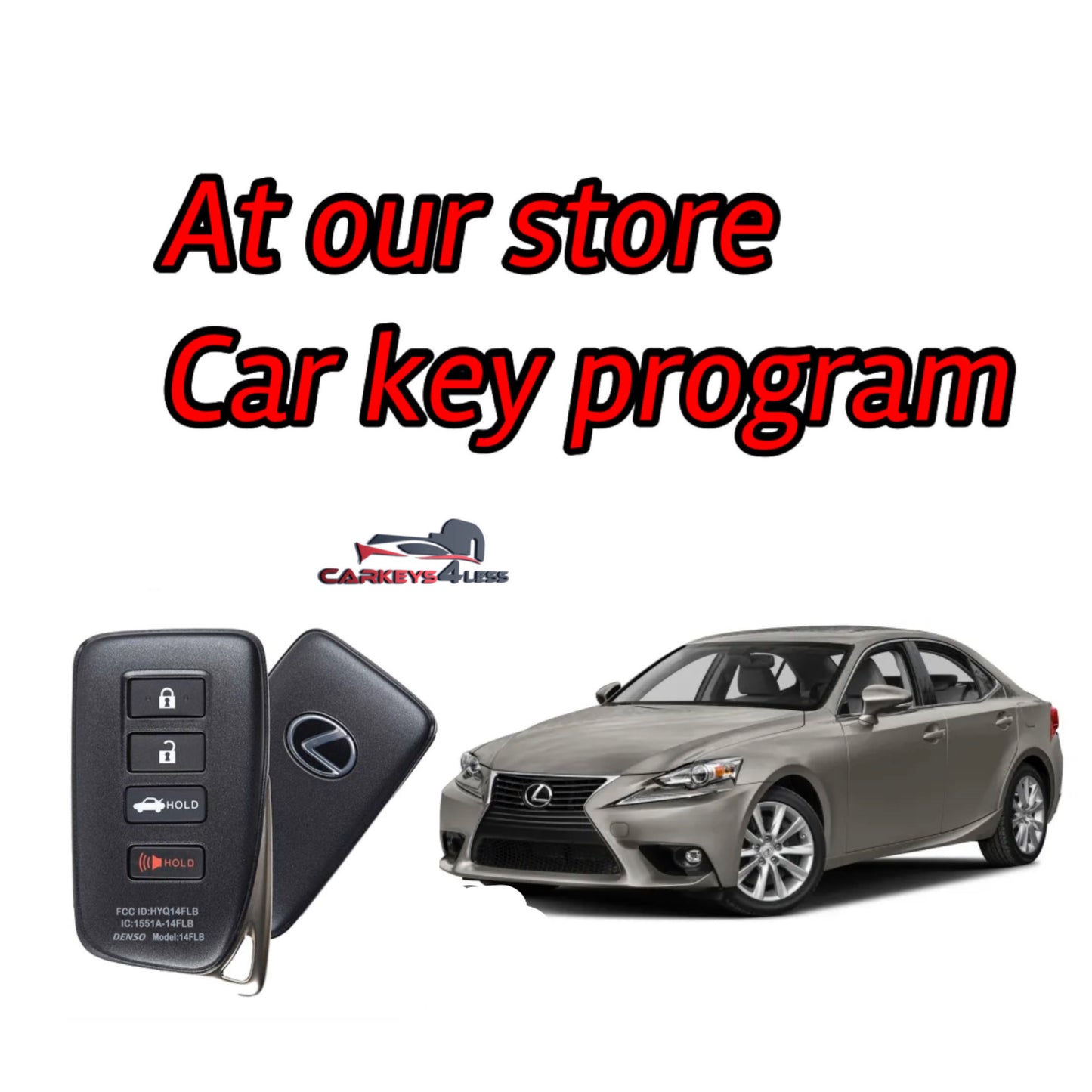 At our store an oem refurbished car key replacement for lexus