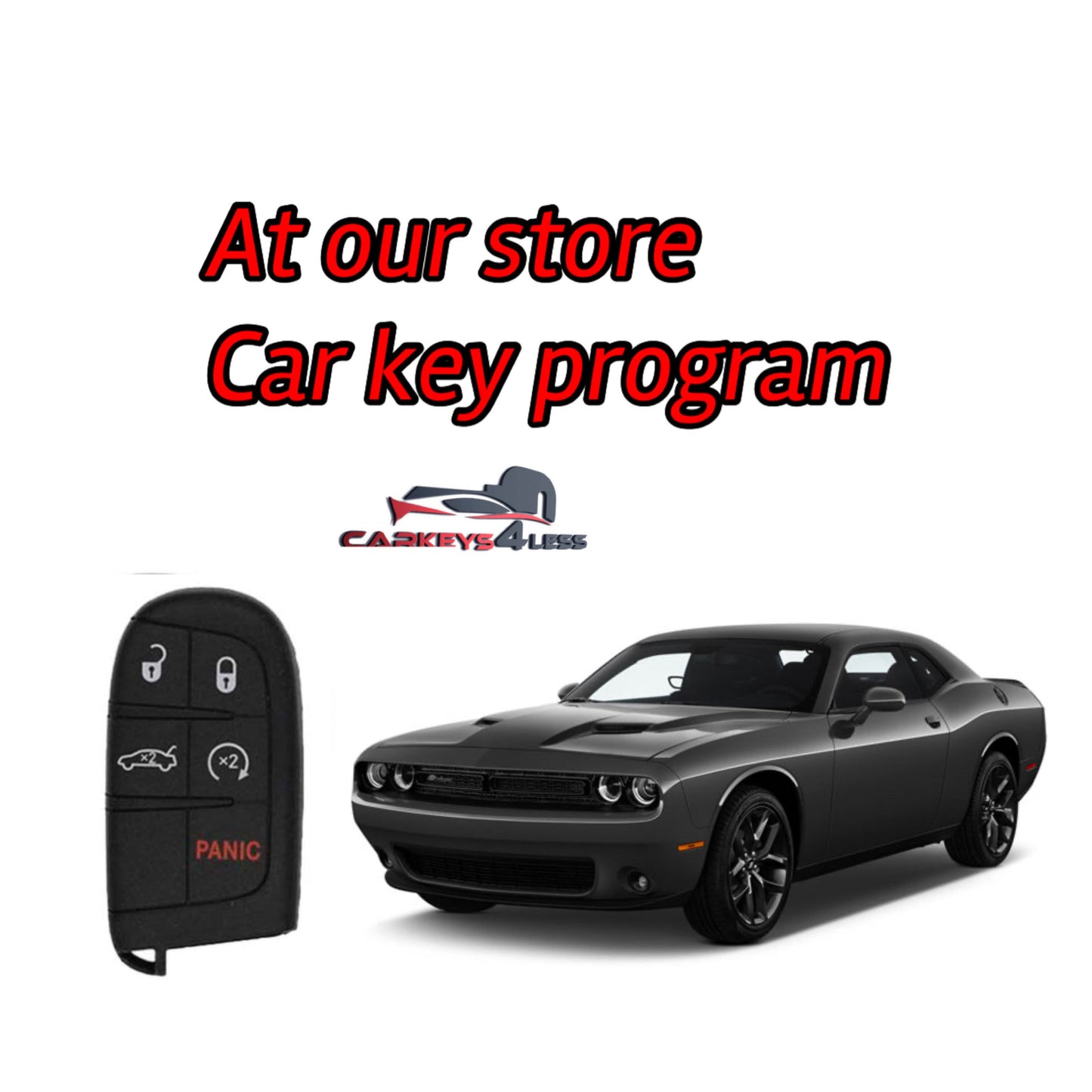 At our store aftermarket car key replacement for dodge