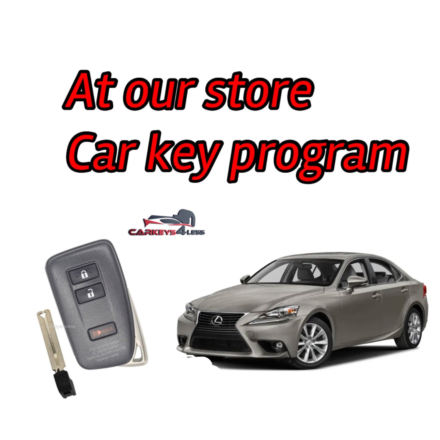 At our store an oem refurbished car key replacement for lexus