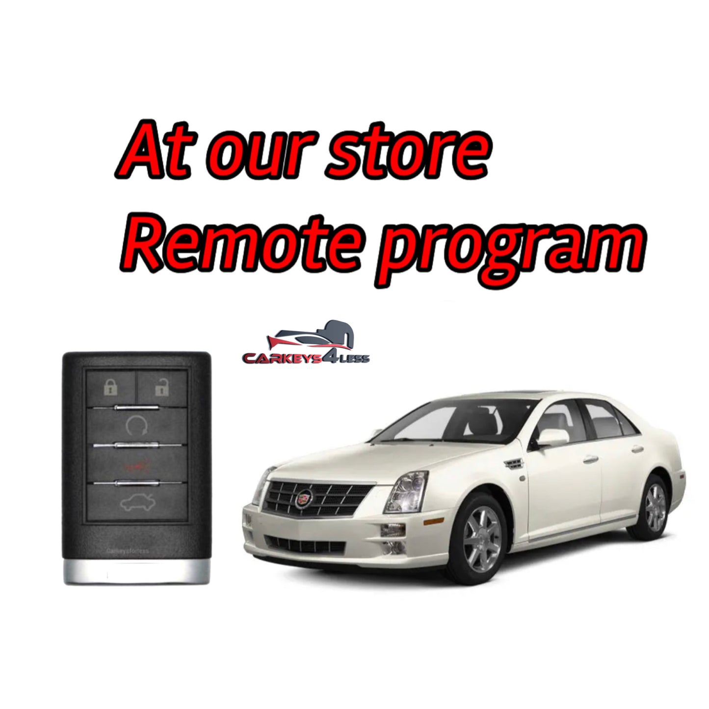 At our store Cadillac car key replacement program