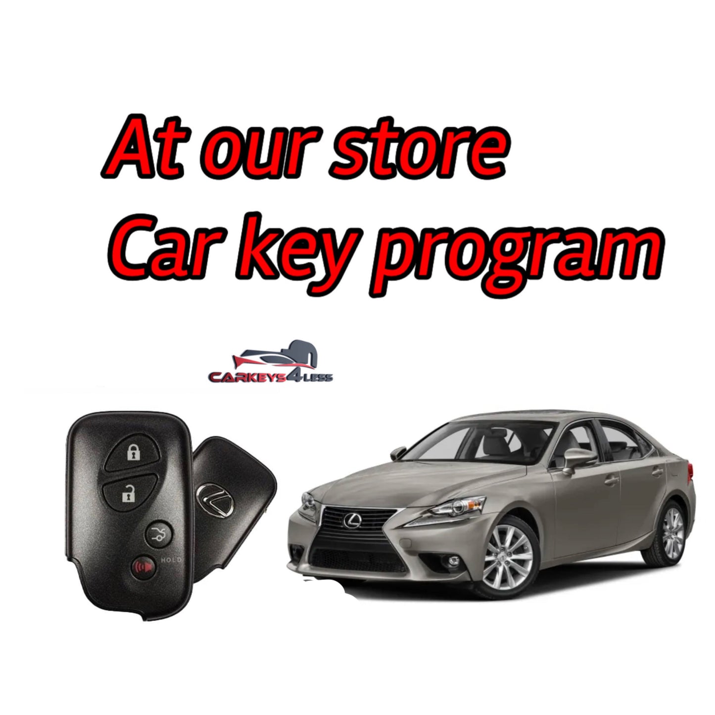 At our store an oem refurbished car key replacement for lexus