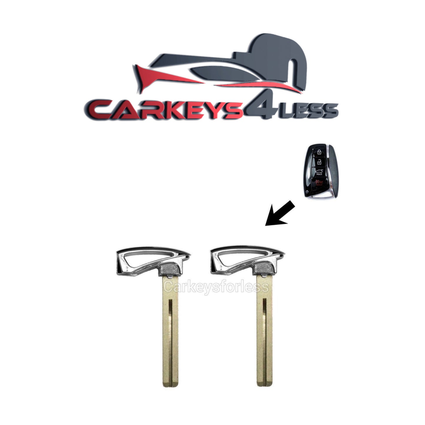 2 New Uncut Remote Prox Smart Key Blade Replacement Emergency Insert For Hyundai