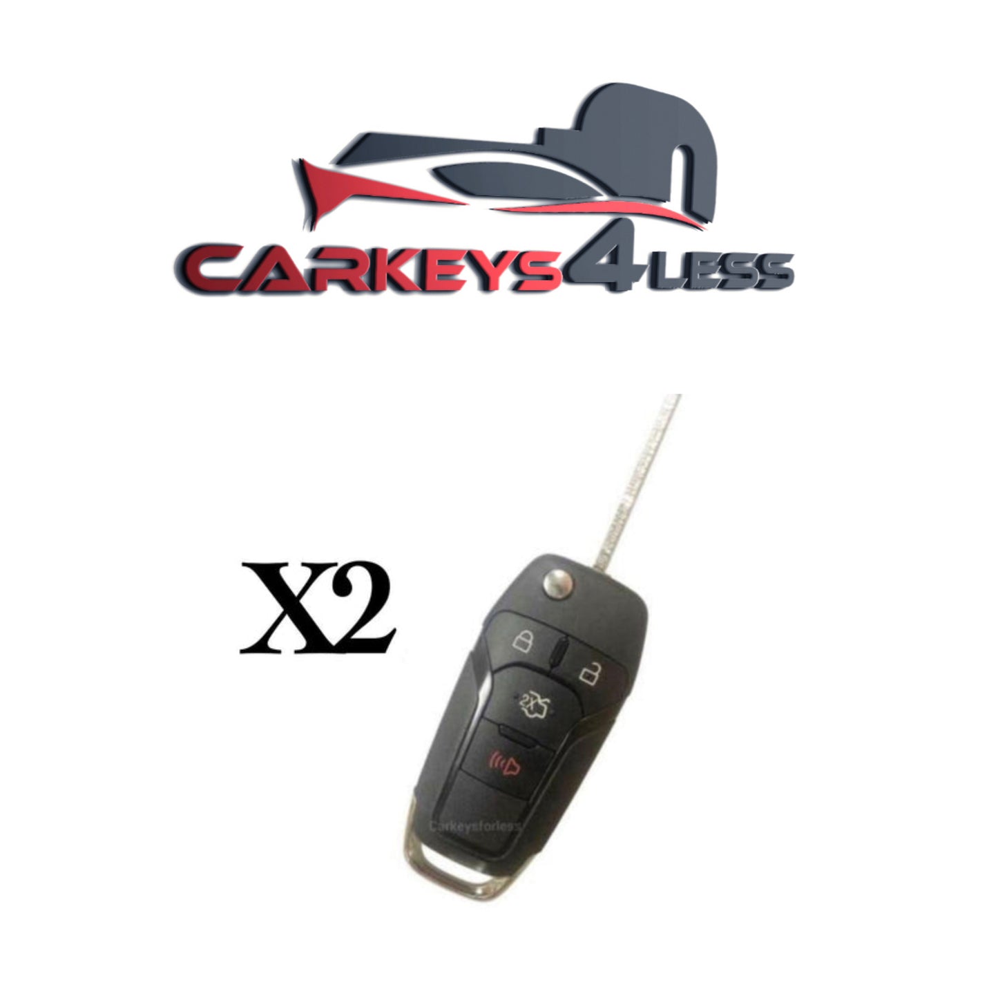 2 stuks 2013-2016 Ford Fusion / 4-knoppie draaisleutel / 128 bis / N5F-A08TAA (NAMARK)