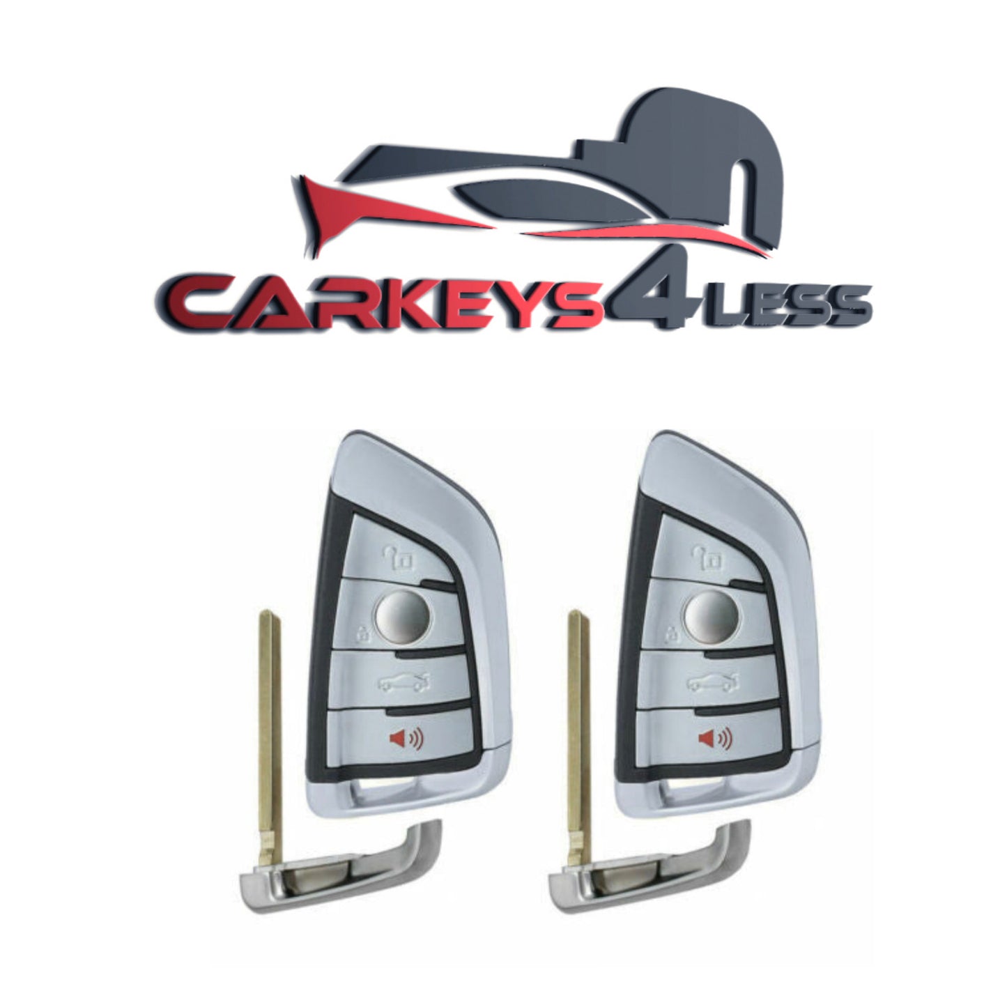 2 stuks 2014-2019 BMW X5 / X6 / 4-knoppie slimsleutel / NBGIDGNG1 / FEM / BDC / 433Mhz (NAMARK)