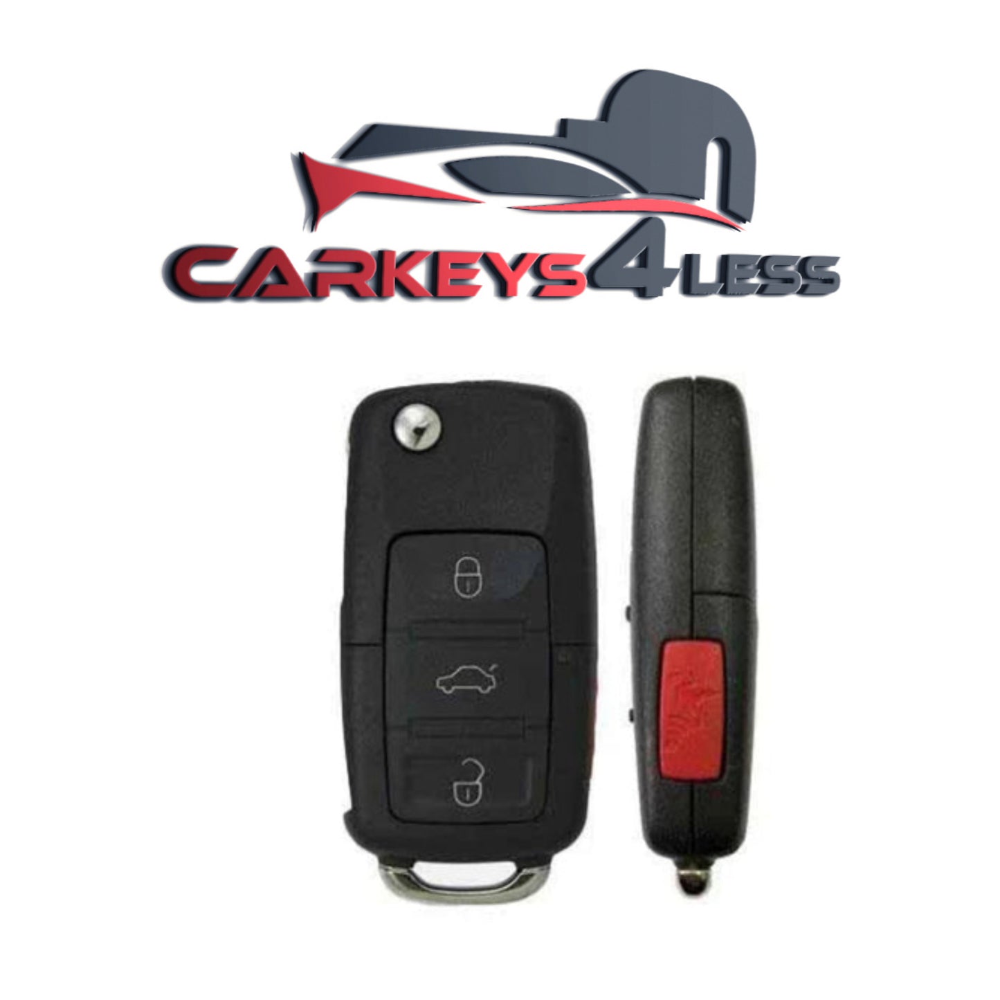 2005-2011 Volkswagen / 4-Button Flip Key / PN: NBG92596263 / 1K0959753P / 315 MHz (AFTERMARKET)