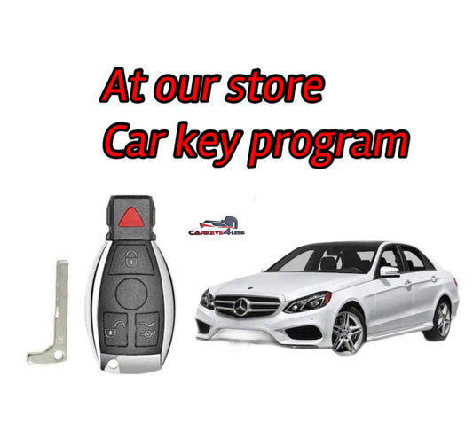 At our store for mercedes spare car key replacement (push to start key)