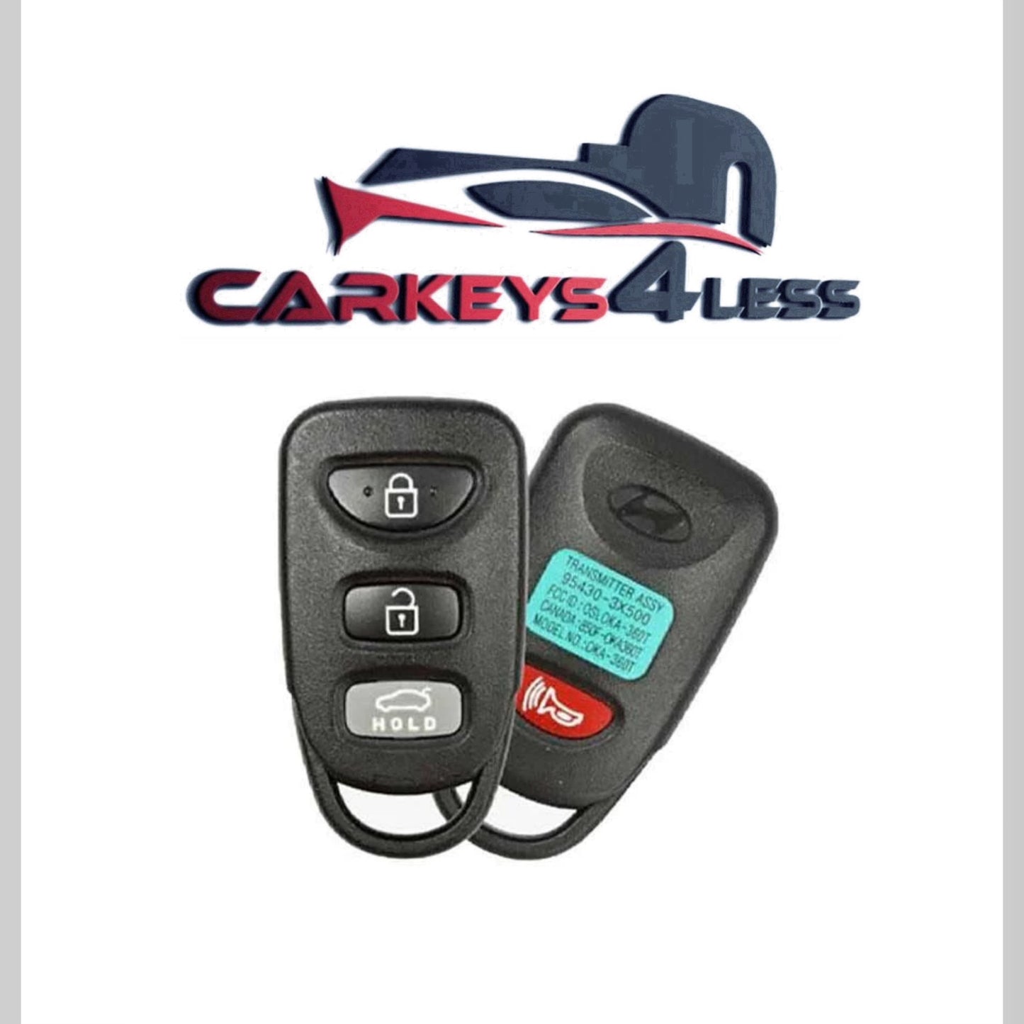 2011-2016 Hyundai Elantra Sedan / 4-Button Keyless Entry Remote / PN: 95430-3X501 / OSLOKA-360T (OEM Refurb)