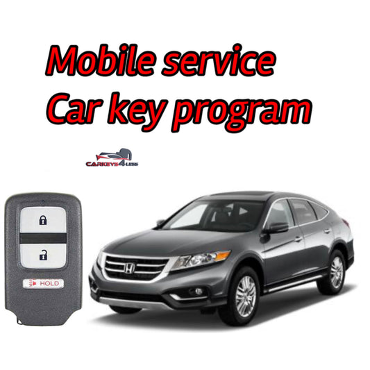 Mobile service for an aftermarket car key replacement for honda