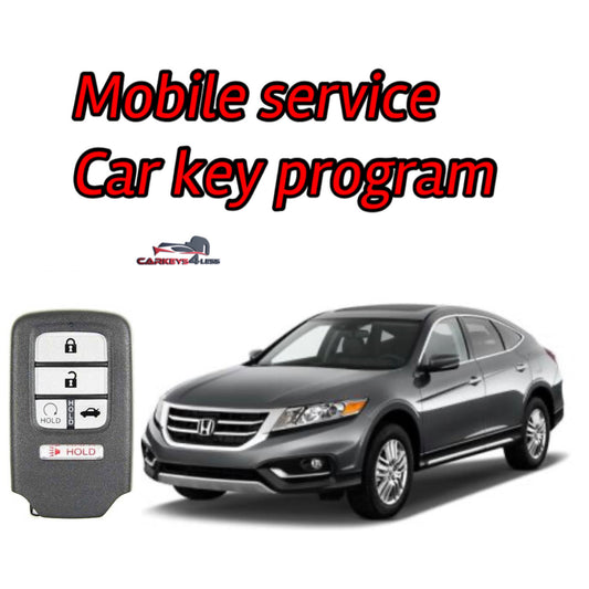 Mobile service for an aftermarket car key replacement for honda