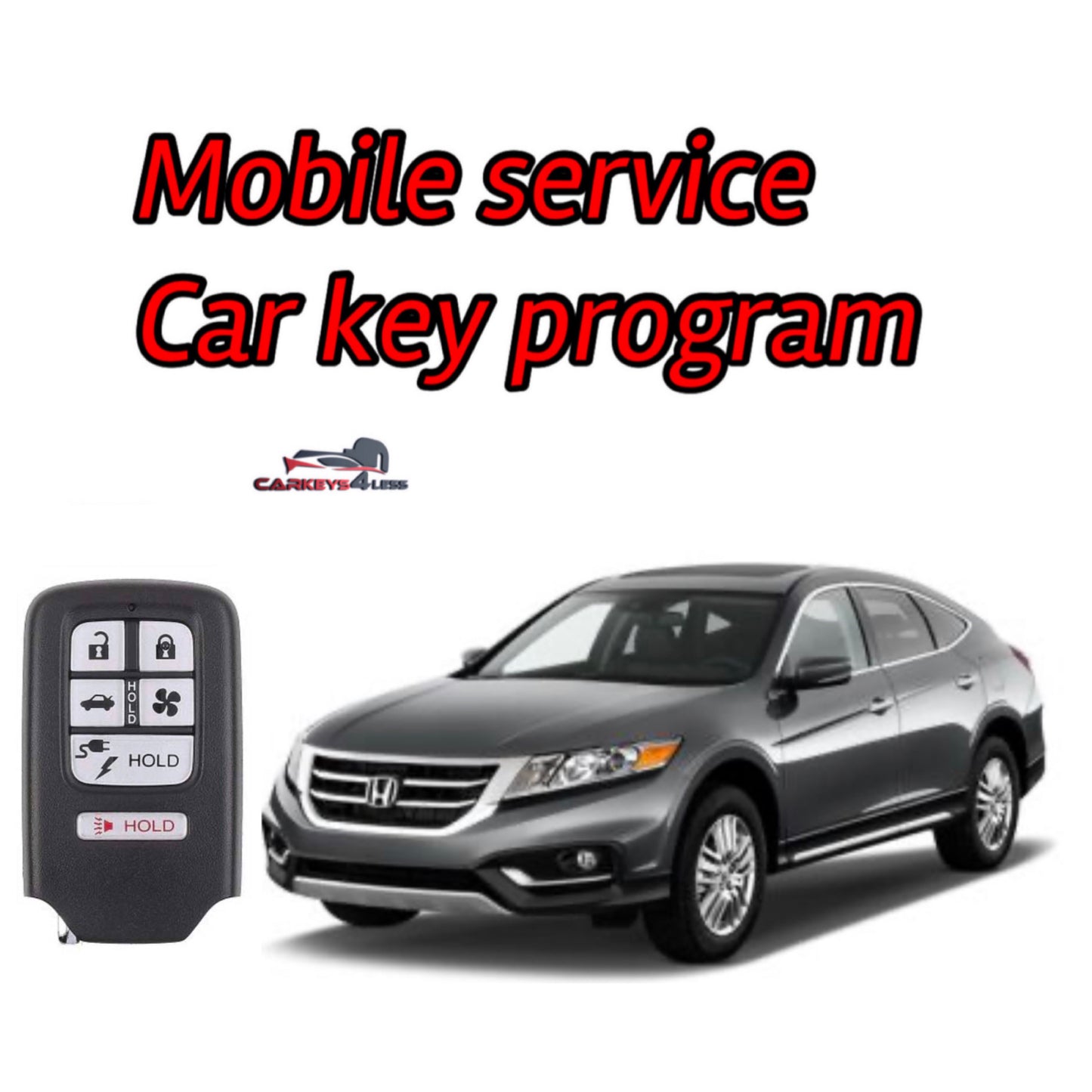 Mobile service for an aftermarket car key replacement for honda