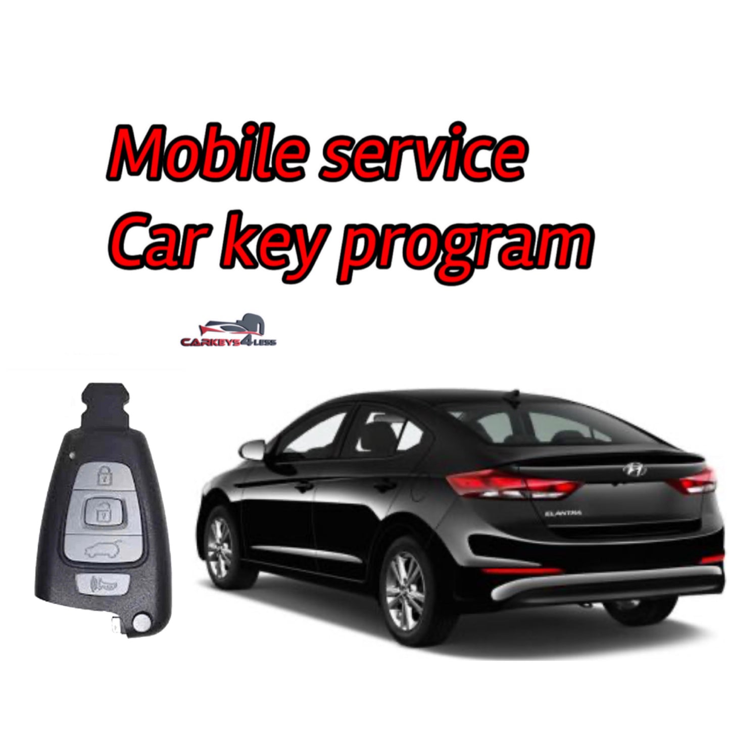 Mobile service for an aftermarket car key replacement for Hyundai