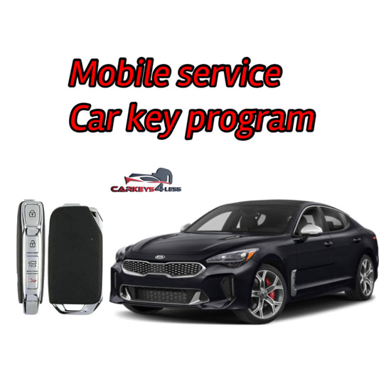 Mobile service for an aftermarket car key replacement for kia