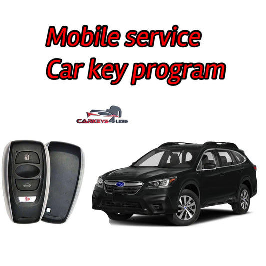 Mobile service for an aftermarket subaru car key replacement