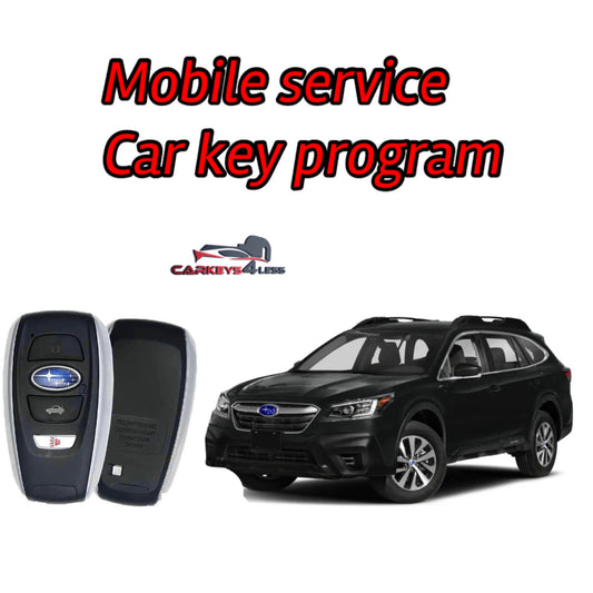 Mobile service for an oem refurbished car key replacement for subaru