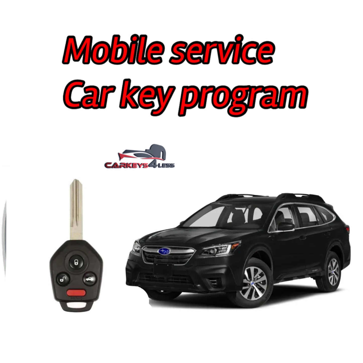 Mobile service for an oem refurbished car key replacement for subaru