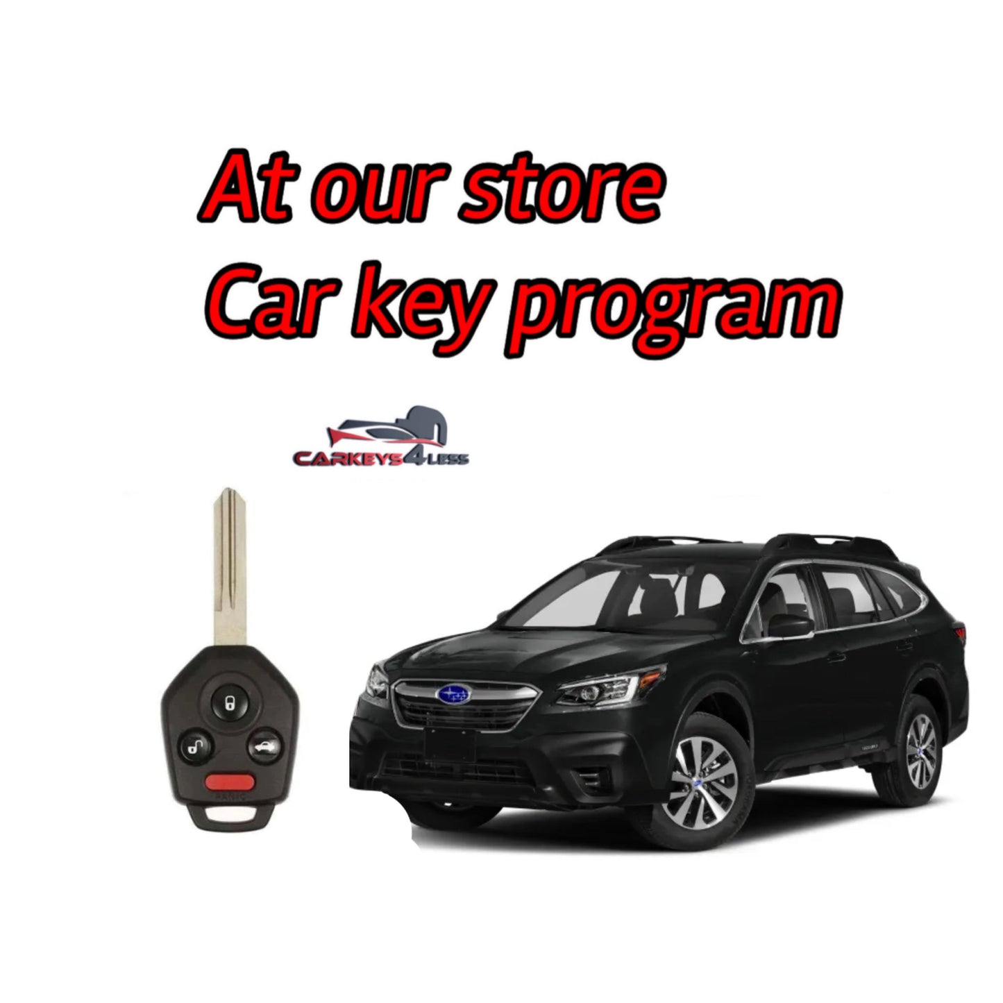 At our store an aftermarket car key replacement for Subaru