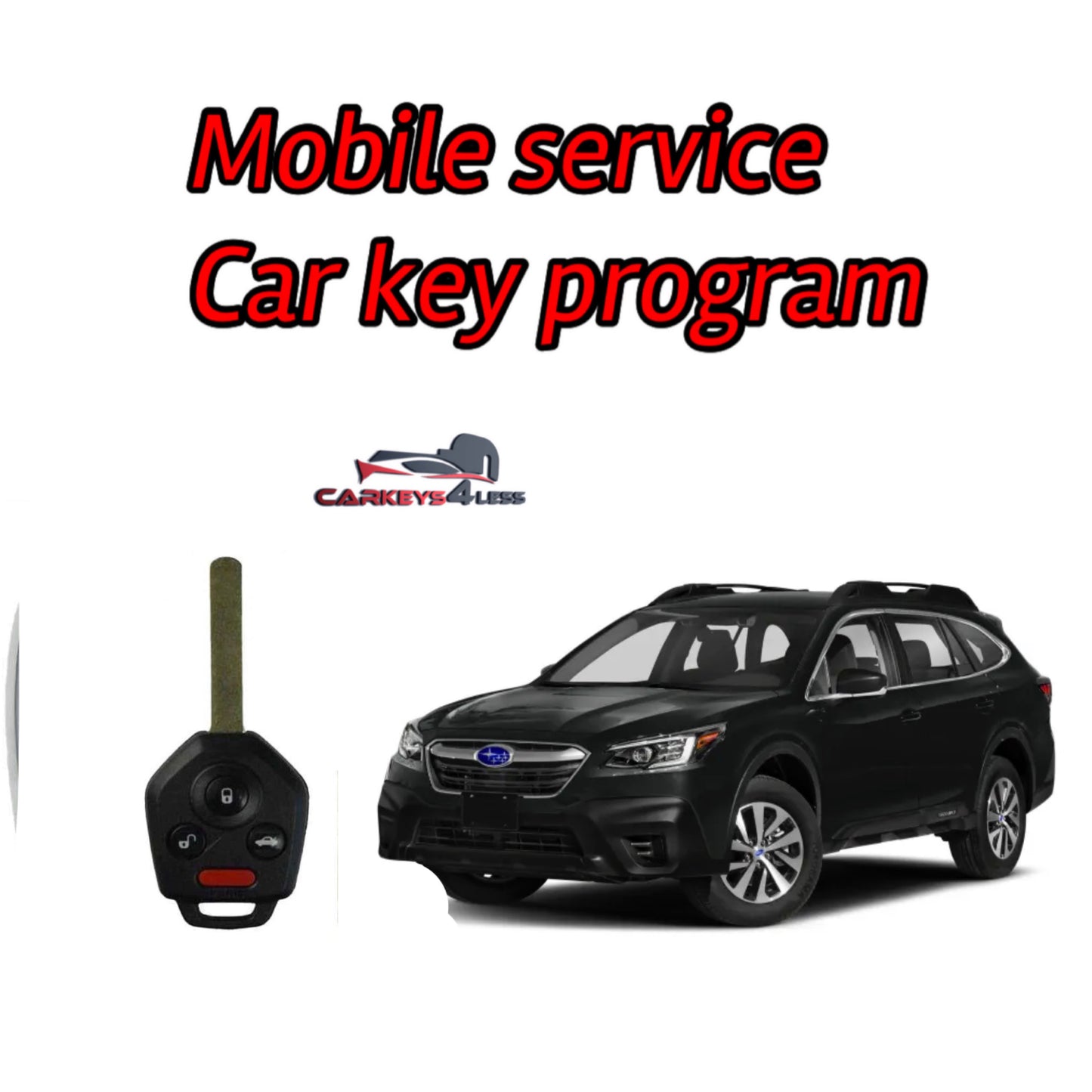 Mobile service for an oem refurbished car key replacement for subaru