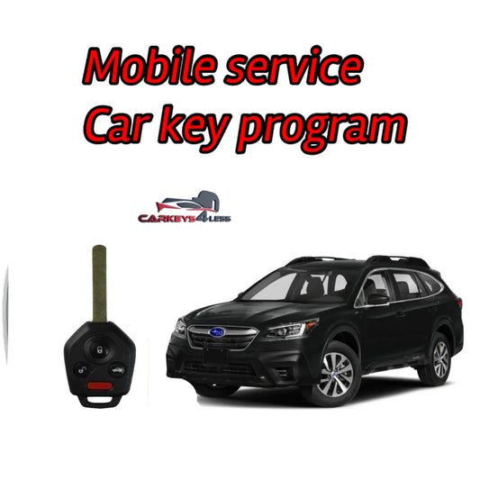 Mobile service for an oem refurbished car key replacement for subaru