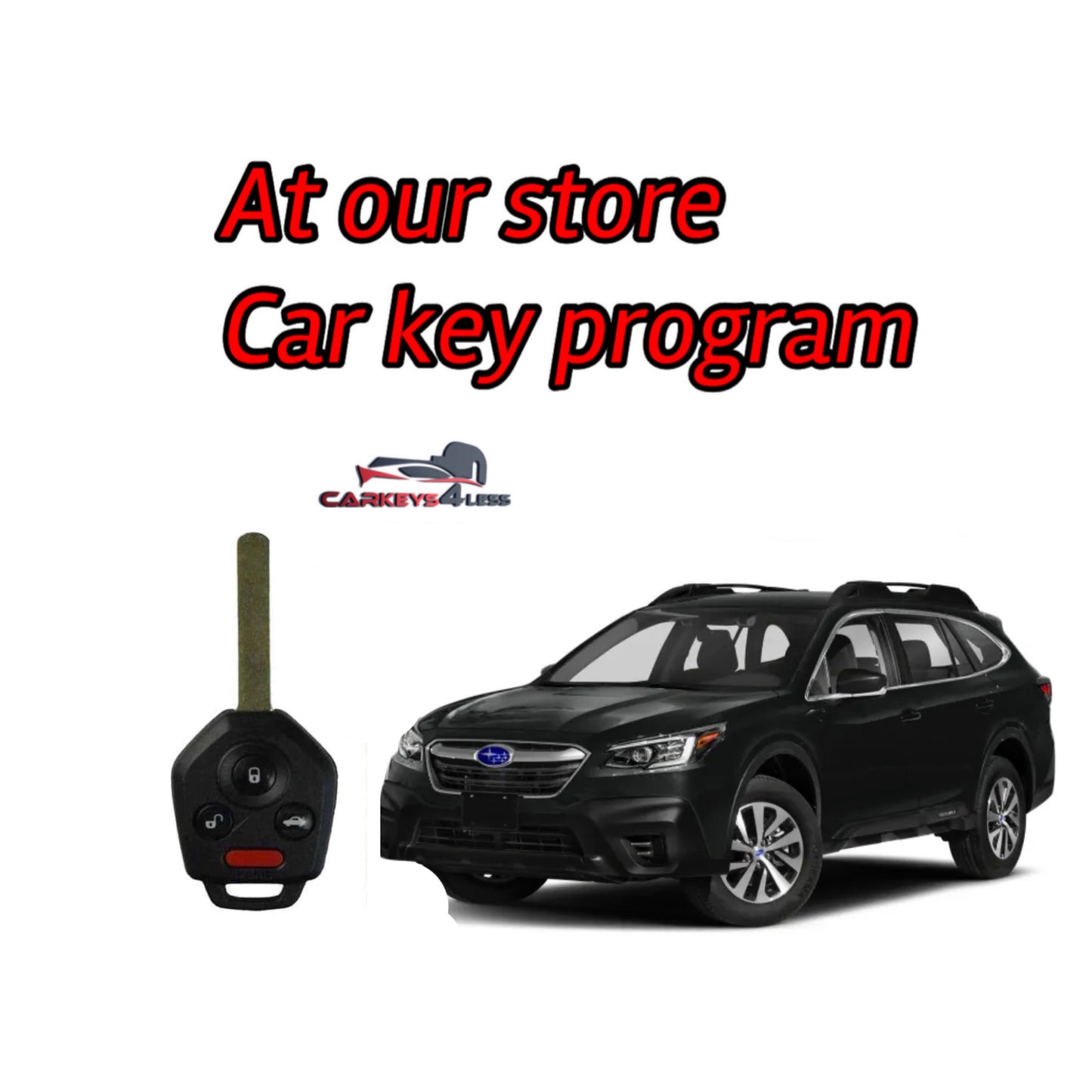 At our store an oem refurbished car key replacement for Subaru