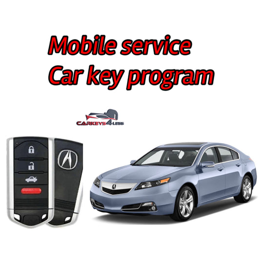 Mobile service for an oem refurbished car key replacement for acura