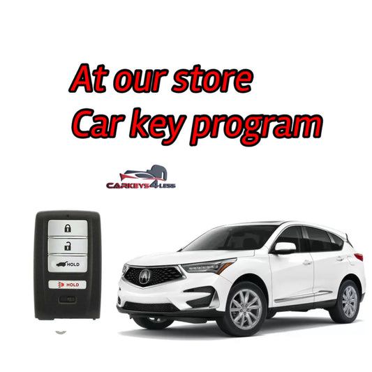 At our store aftermarket car key replacement for acura