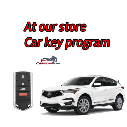 At our store aftermarket car key replacement for acura