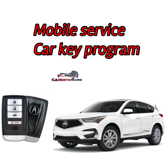 Mobile service for an oem refurbished car key replacement for acura