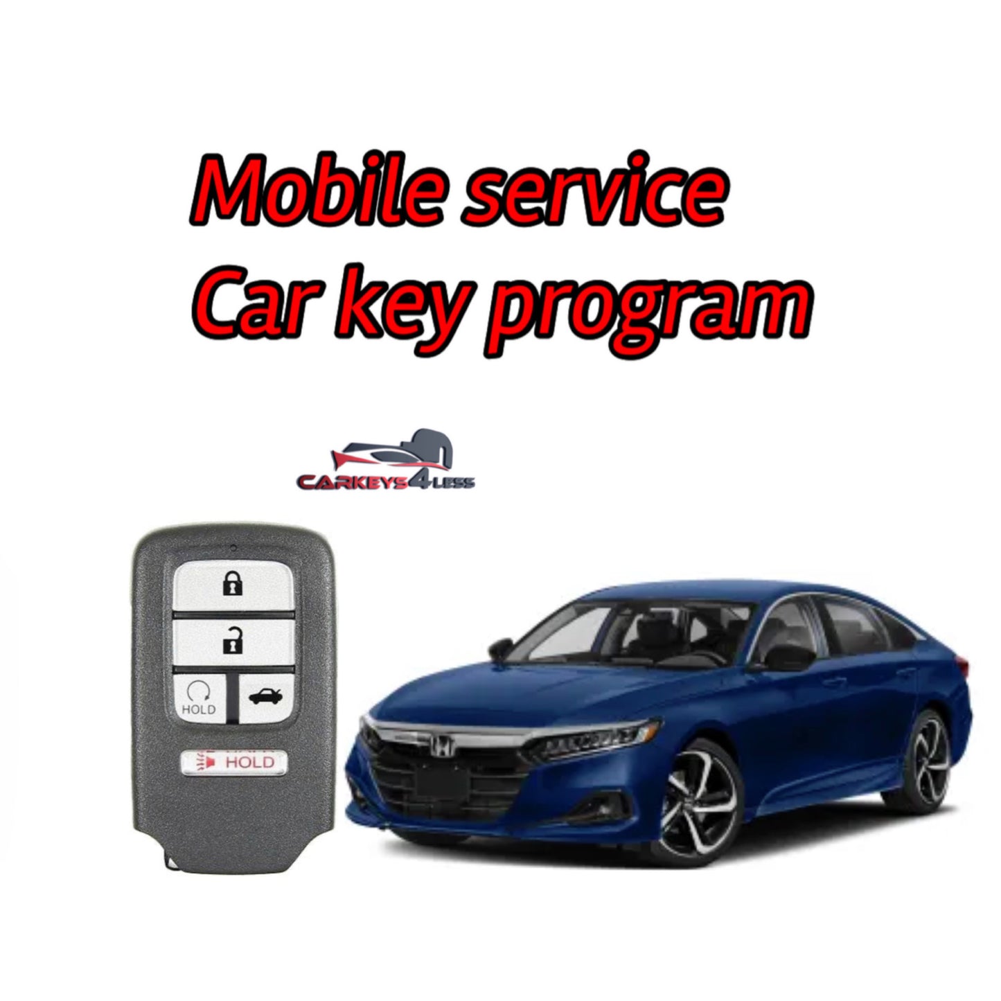 Mobile service for an oem refurbished car key replacement for honda