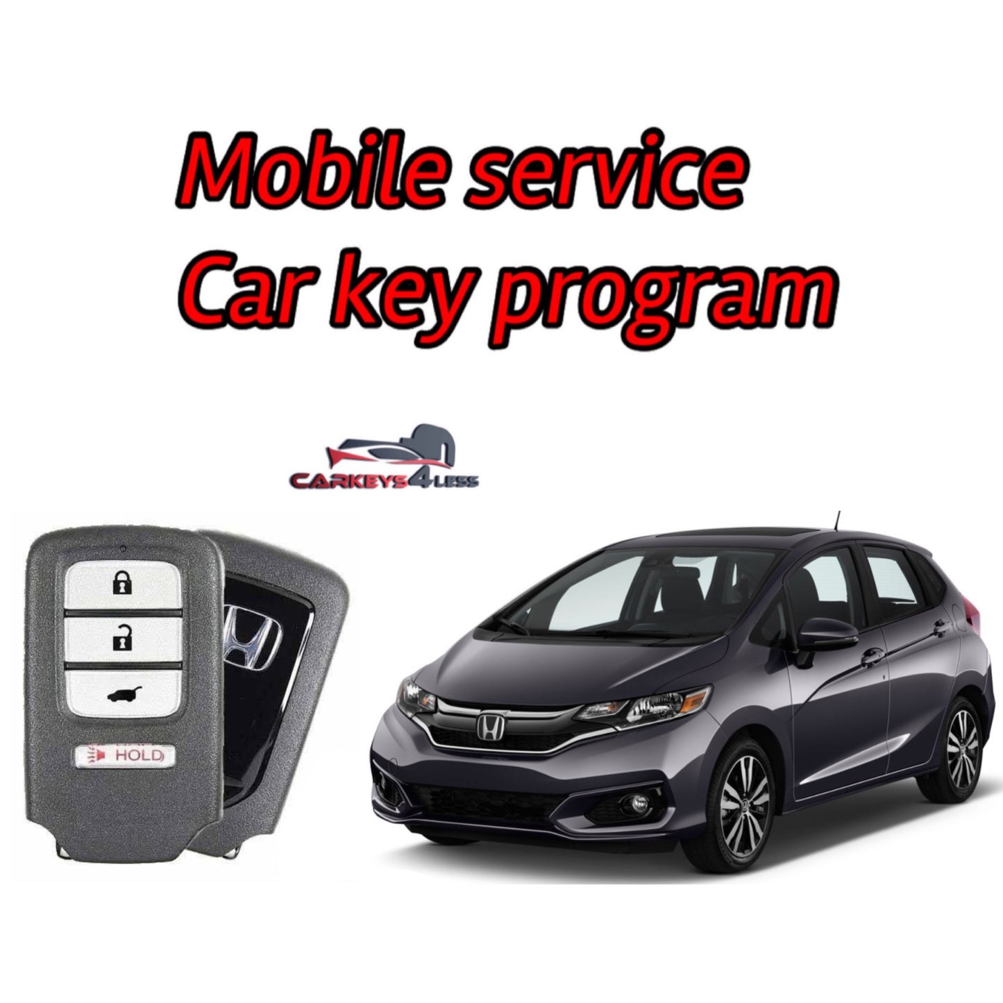 Mobile service for an oem refurbished car key replacement for honda